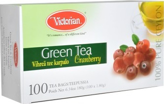 Victorian Green Tea & Cranberry 100Pcs